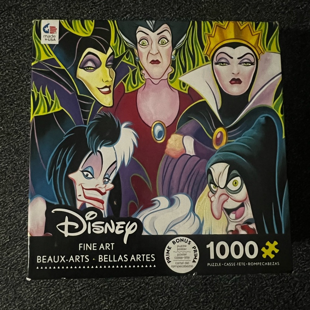 Disney Fine Art Puzzle - Purple, Green, Black